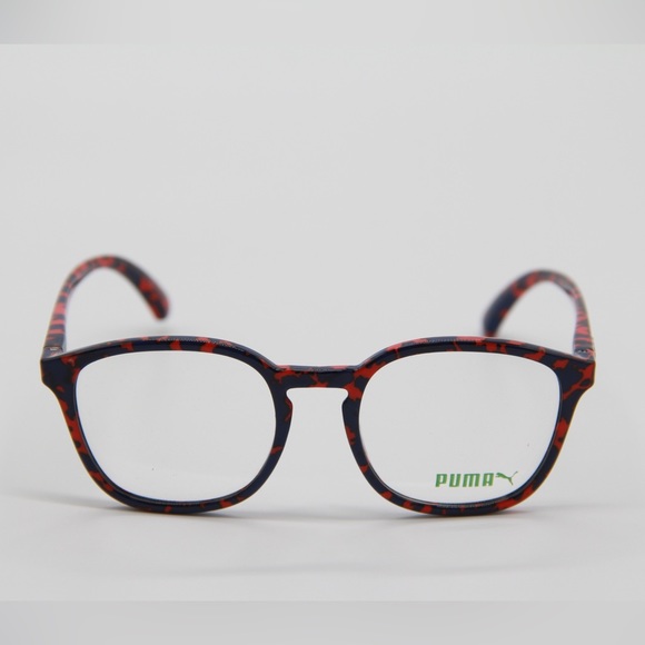 NEW PUMA PU0080O 002 RED BLUE EYEGLASSES PUMA PU00800 - Picture 3 of 9